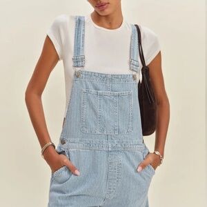 Reformation Arlo Denim Overalls Blue - Size S